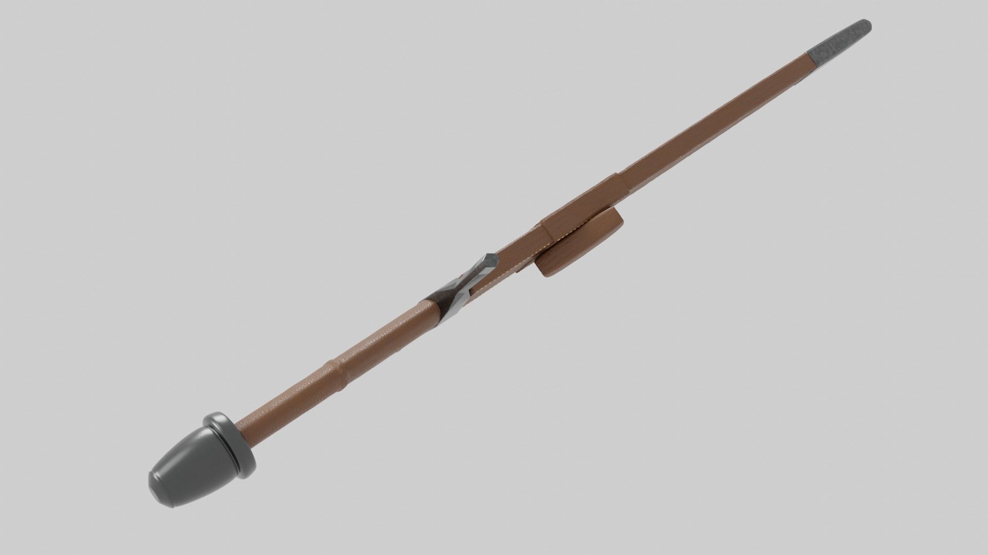 Knights Dagger Low-poly 3D model_20