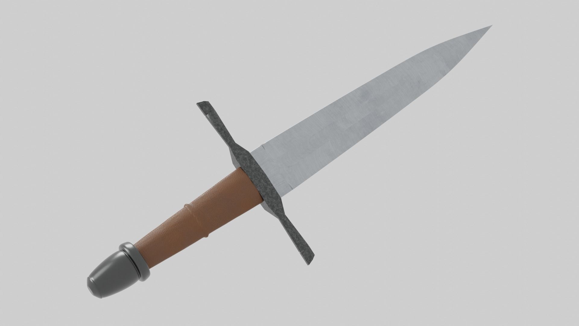 Knights Dagger Low-poly 3D model_26