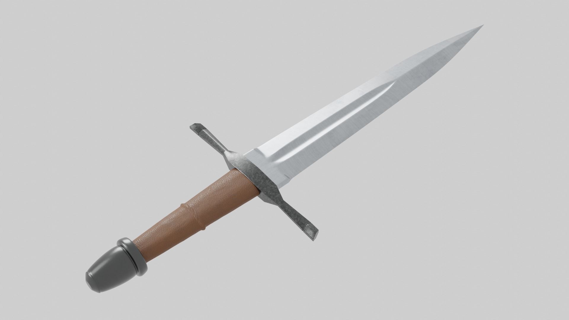 Knights Dagger Low-poly 3D model_28