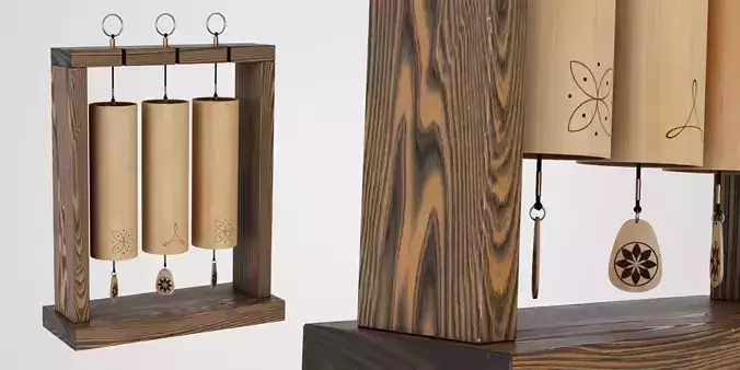 Koshi Wind Chime Low-poly 3D model
