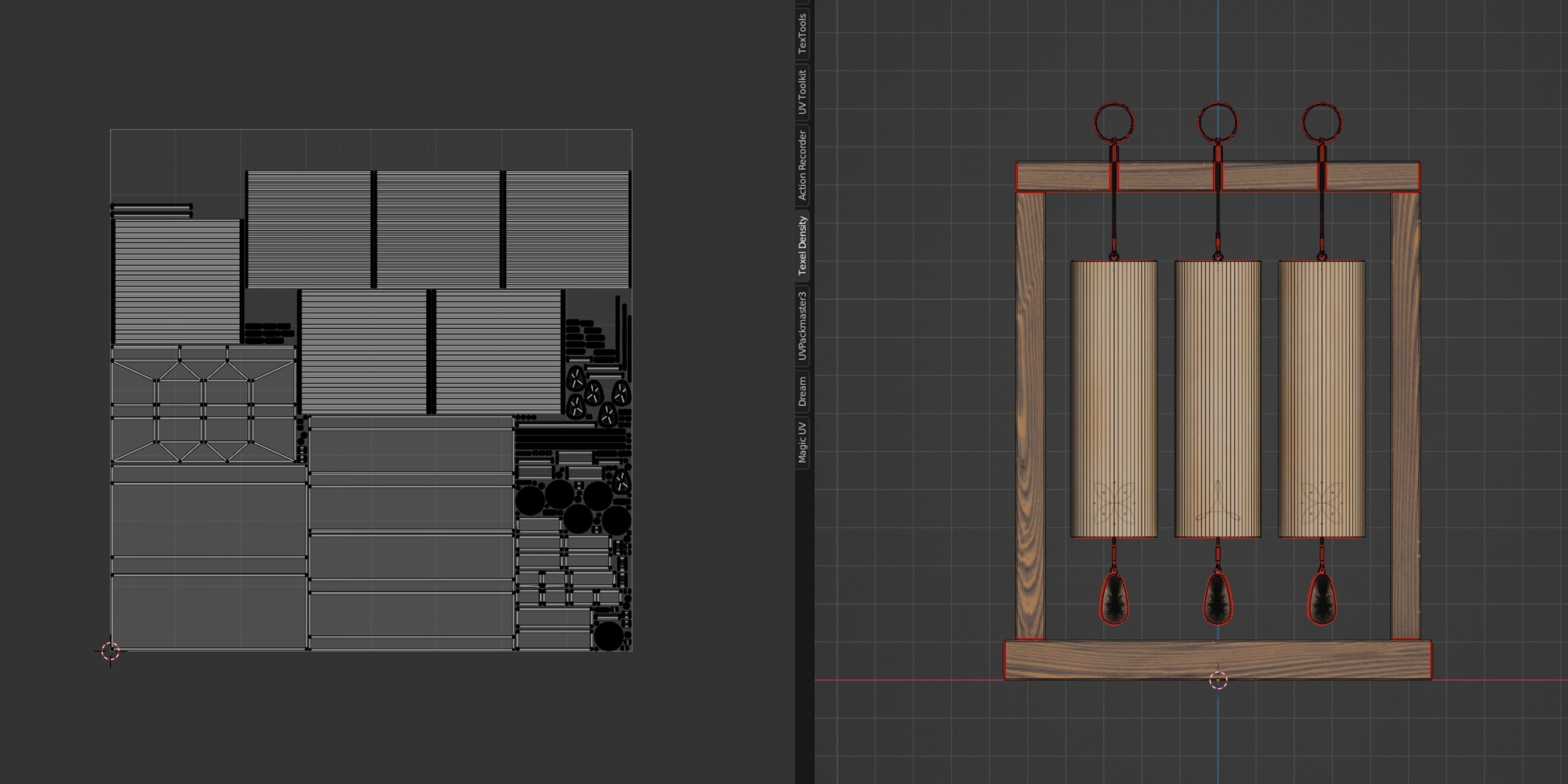 Koshi Wind Chime Low-poly 3D model_4