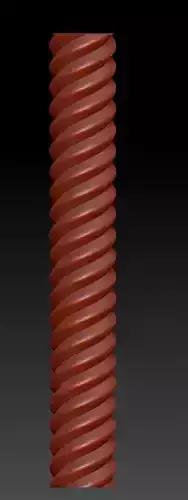 Classical twisted- Spiral Pillar Free 3D print model