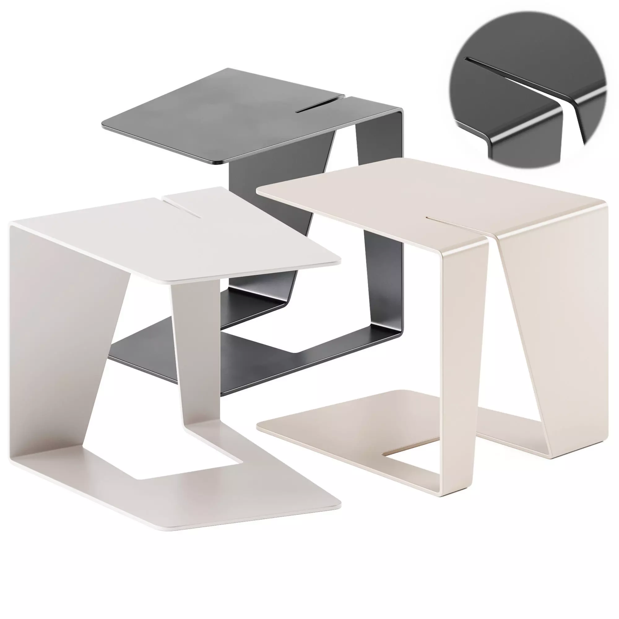 M2 Side Table by SDC LAB Quinze and Milan 3D model_0