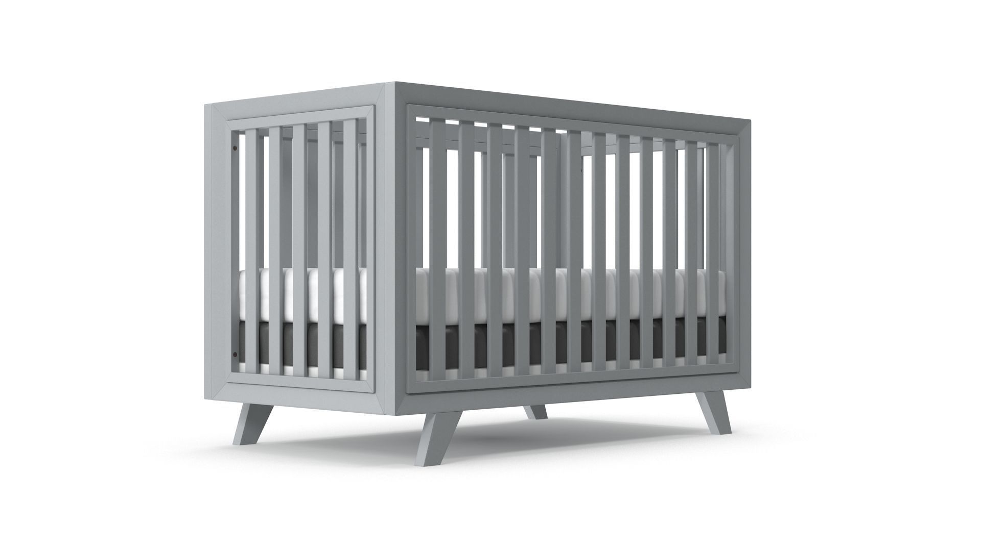 Baby Cribs v3 Low-poly 3D model_5