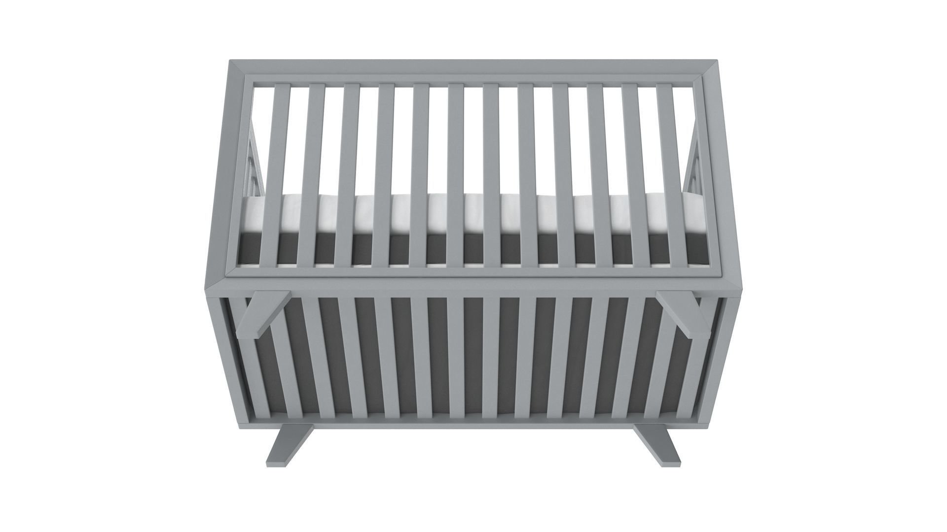 Baby Cribs v3 Low-poly 3D model_6