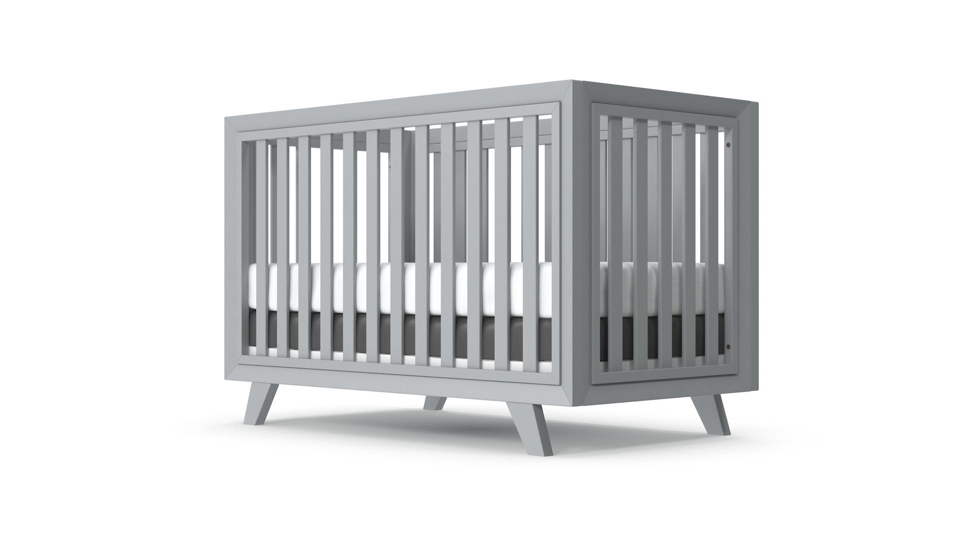 Baby Cribs v3 Low-poly 3D model_4