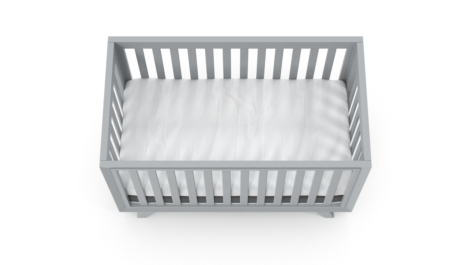 Baby Cribs v3 Low-poly 3D model_7