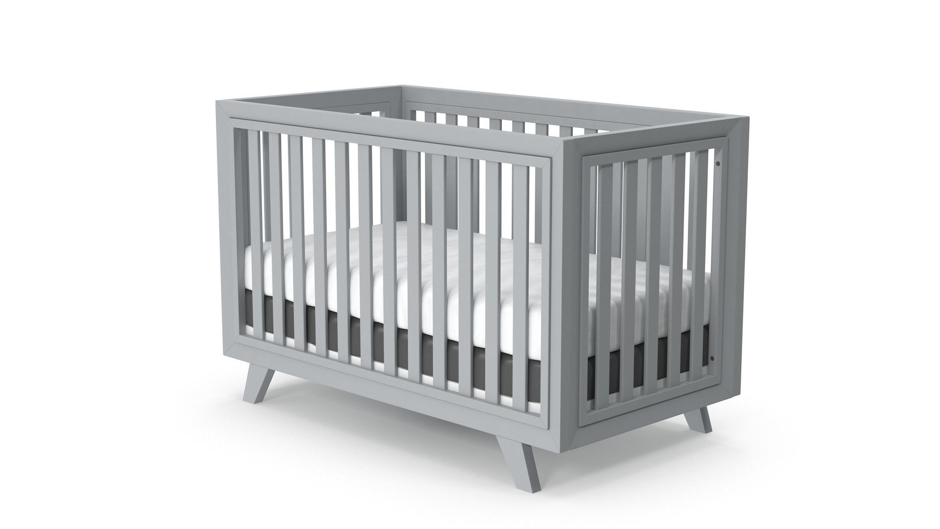 Baby Cribs v3 Low-poly 3D model_2