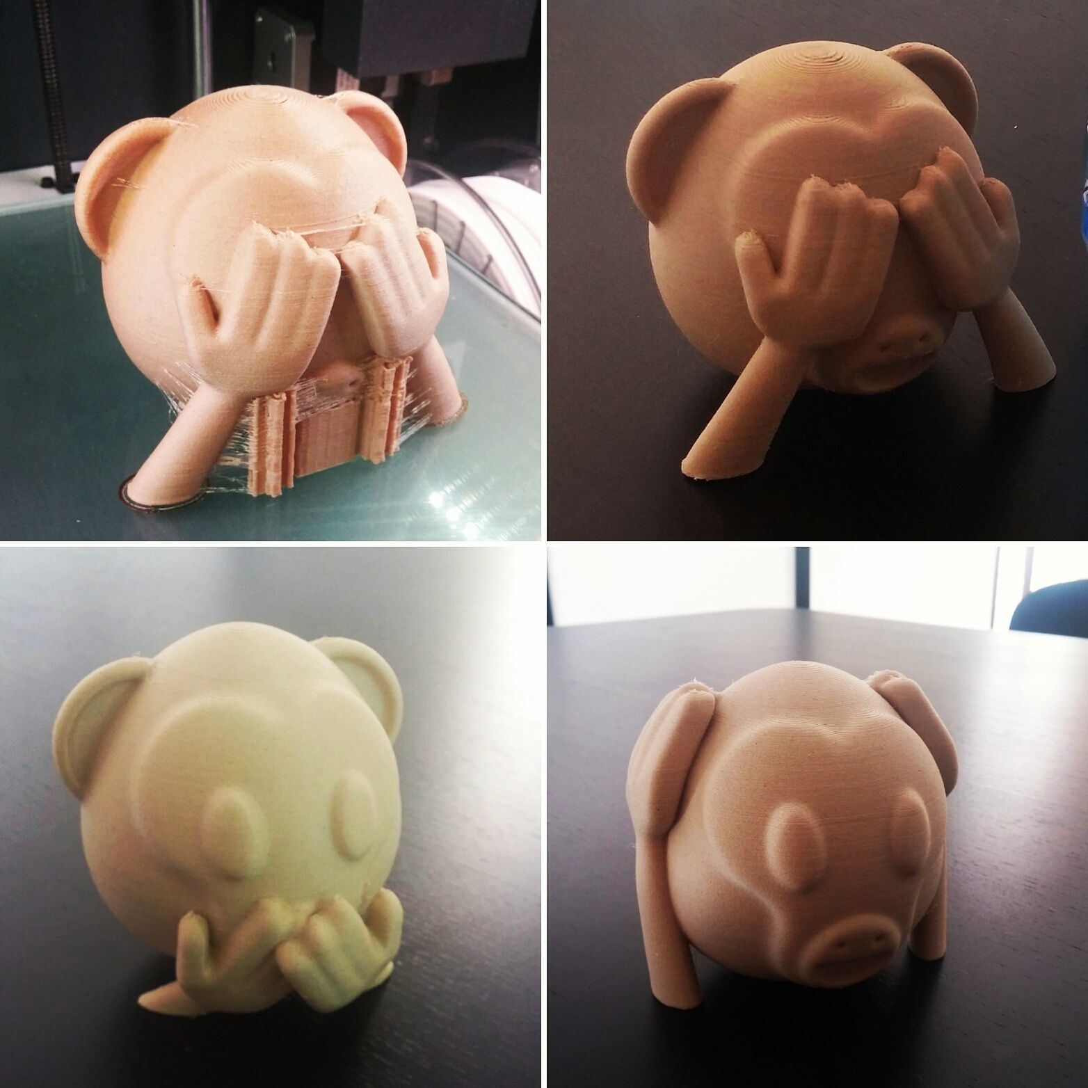 Iwazaru monkey 3D print model_7