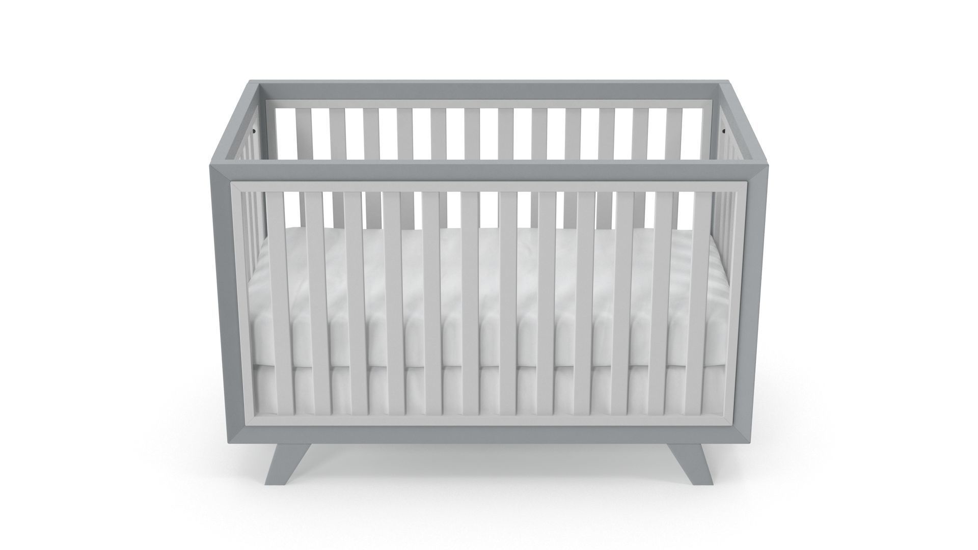 Baby Cribs v4 Low-poly 3D model_1