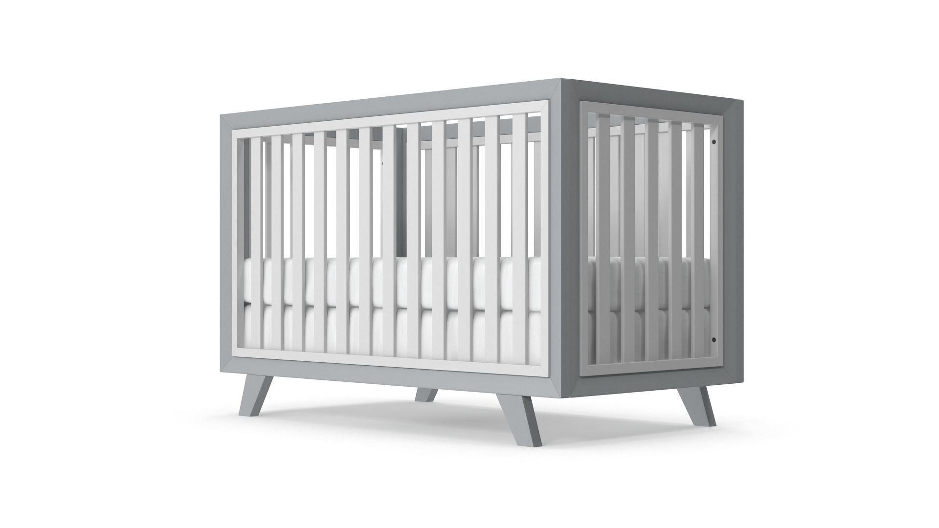 Baby Cribs v4 Low-poly 3D model_4