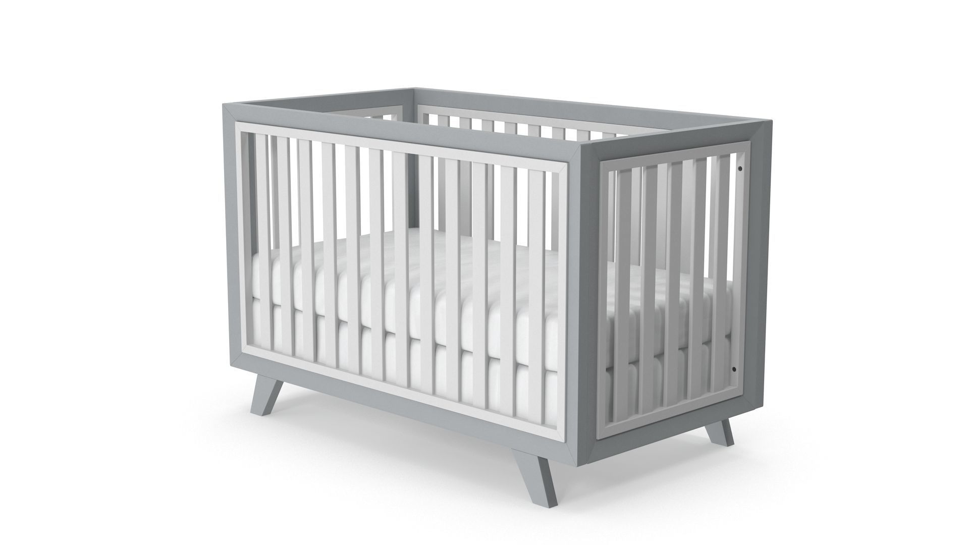 Baby Cribs v4 Low-poly 3D model_2