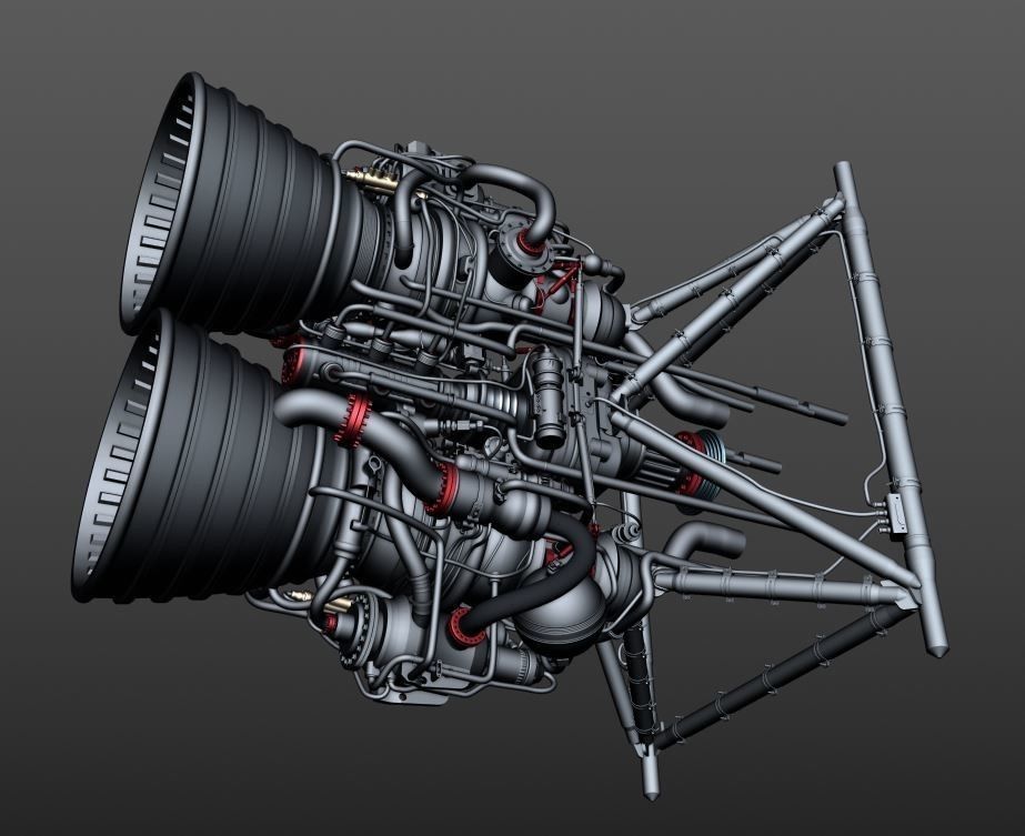 Rocket Thrusters 3D model_3