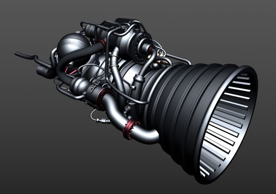 Rocket Thrusters 3D model_7