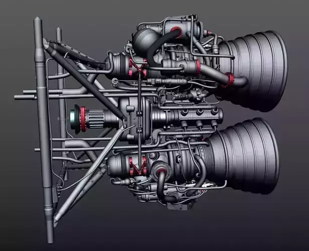 Rocket Thrusters 3D model Rocket Thrusters 3D model