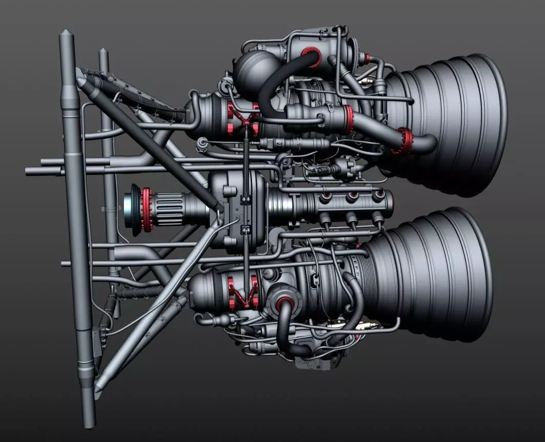 Rocket Thrusters 3D model_0