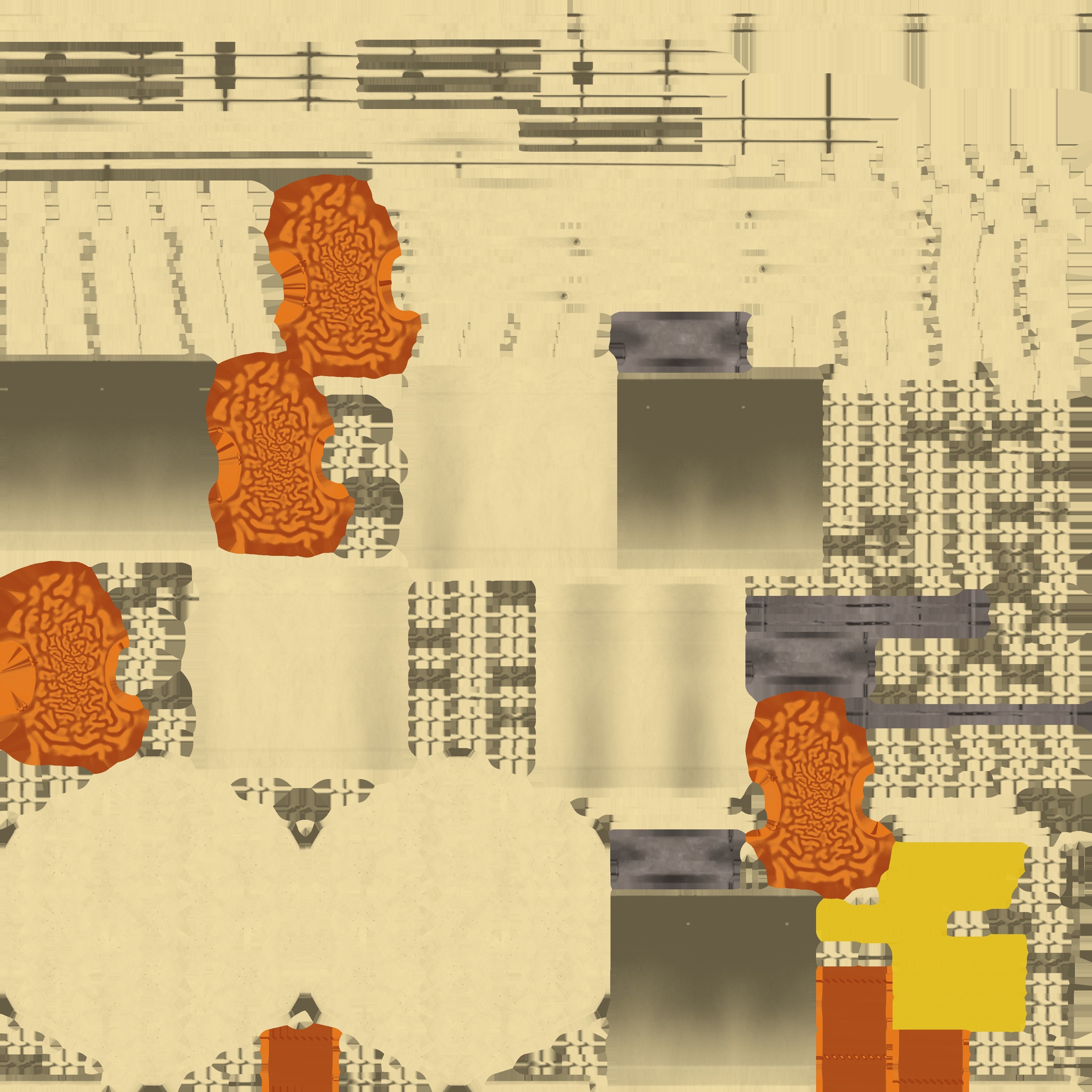 Brass Wind Chime Low-poly 3D model_15