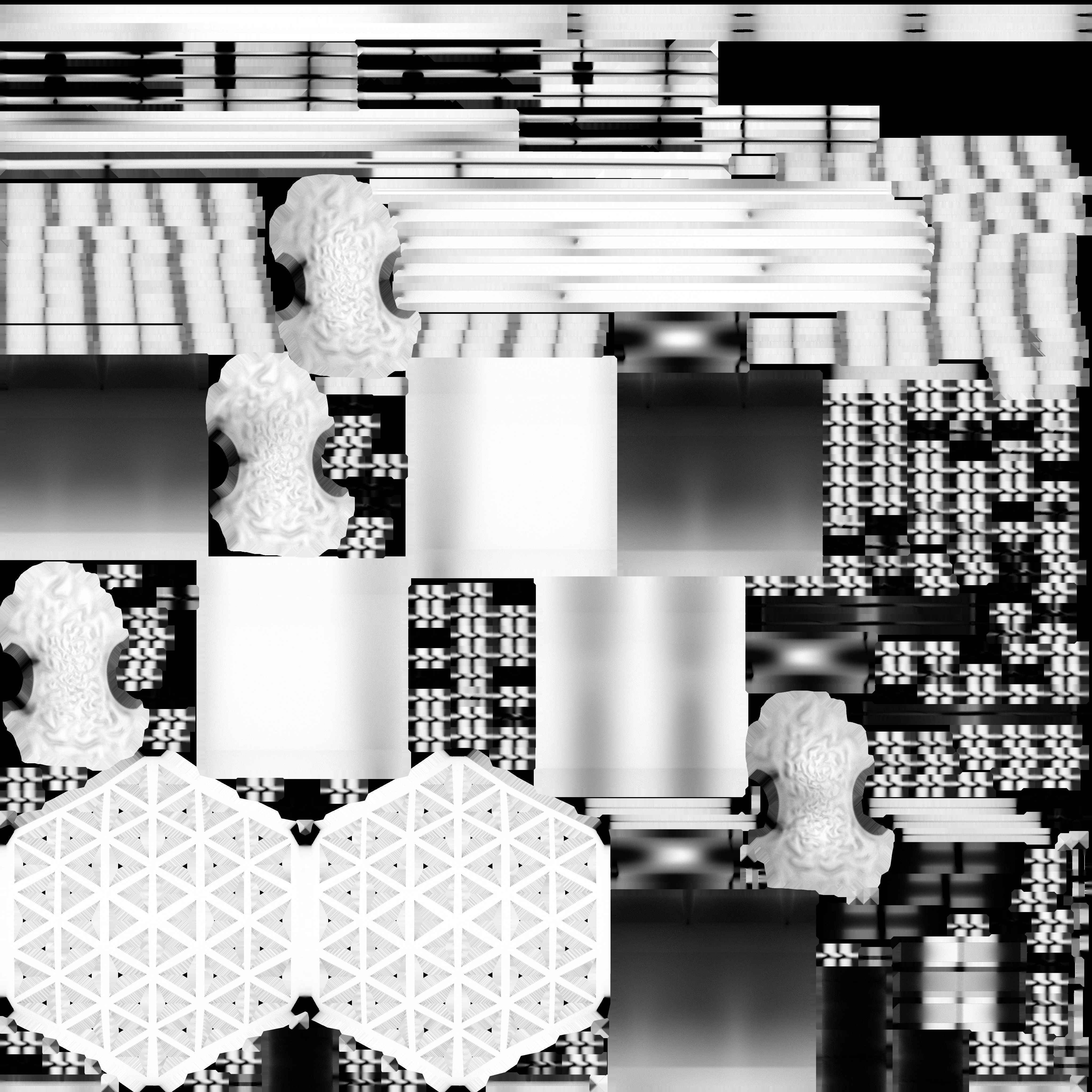 Brass Wind Chime Low-poly 3D model_12