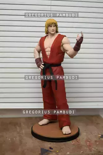 Ken Street Fighter Fan Art Statue 3d Printable