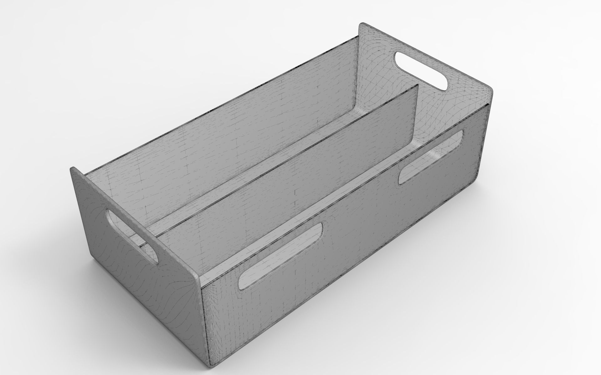 Desk Organizer Low-poly 3D model_6