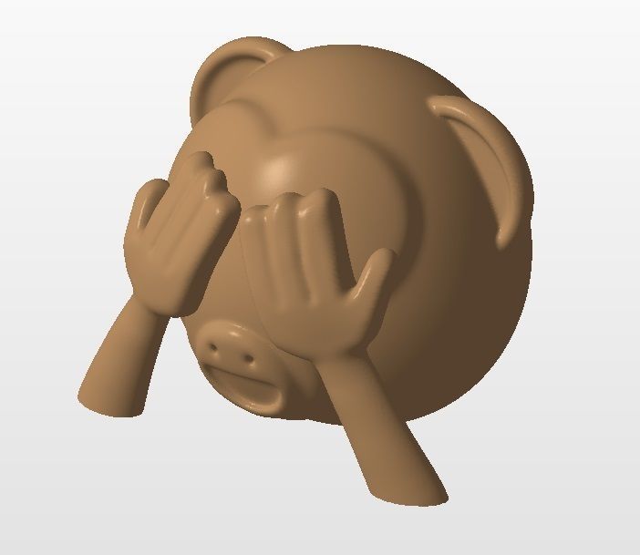3 wise monkeys 3D Model Collection_7