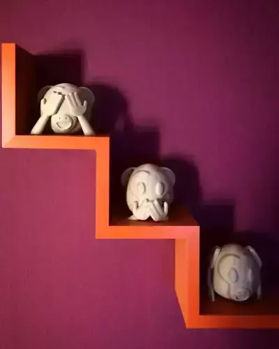 3 wise monkeys 3D Model Collection