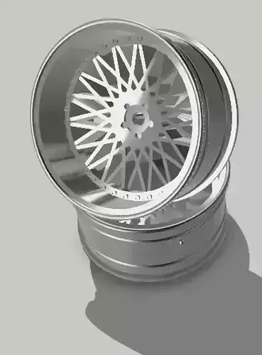 RC DRIFT CAR RIM 1 10 YABA KING MESH OFFSET -4 MM 3D print model