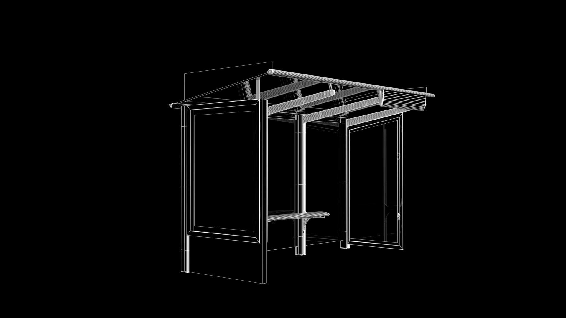 Abris Bus 3D model_8