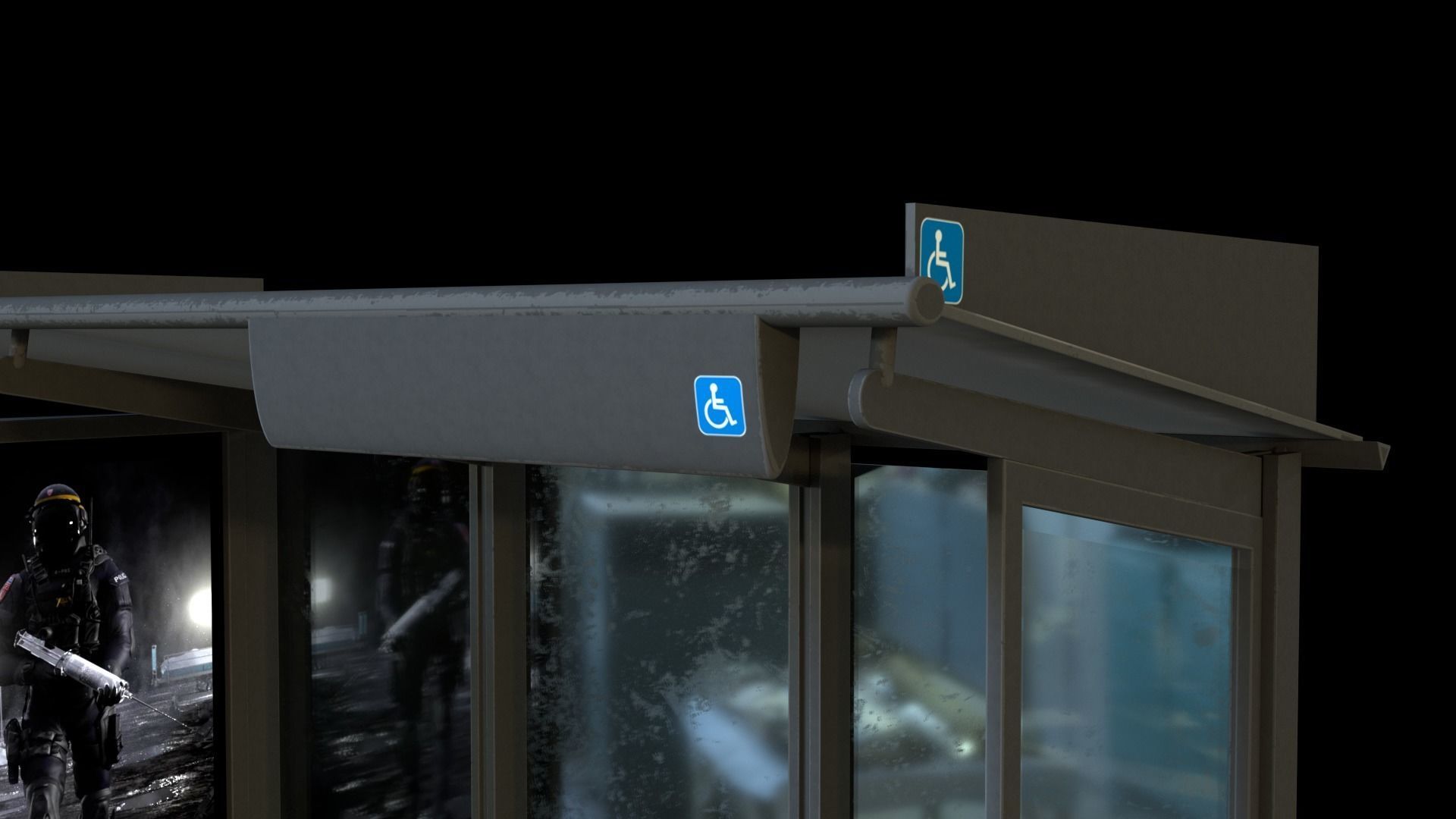 Abris Bus 3D model_4