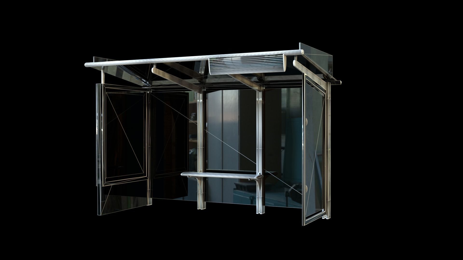 Abris Bus 3D model_6