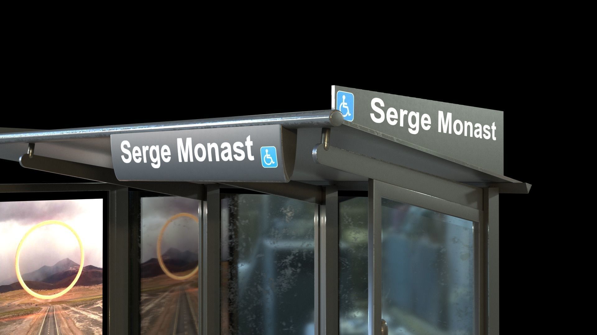 Abris Bus 3D model_10