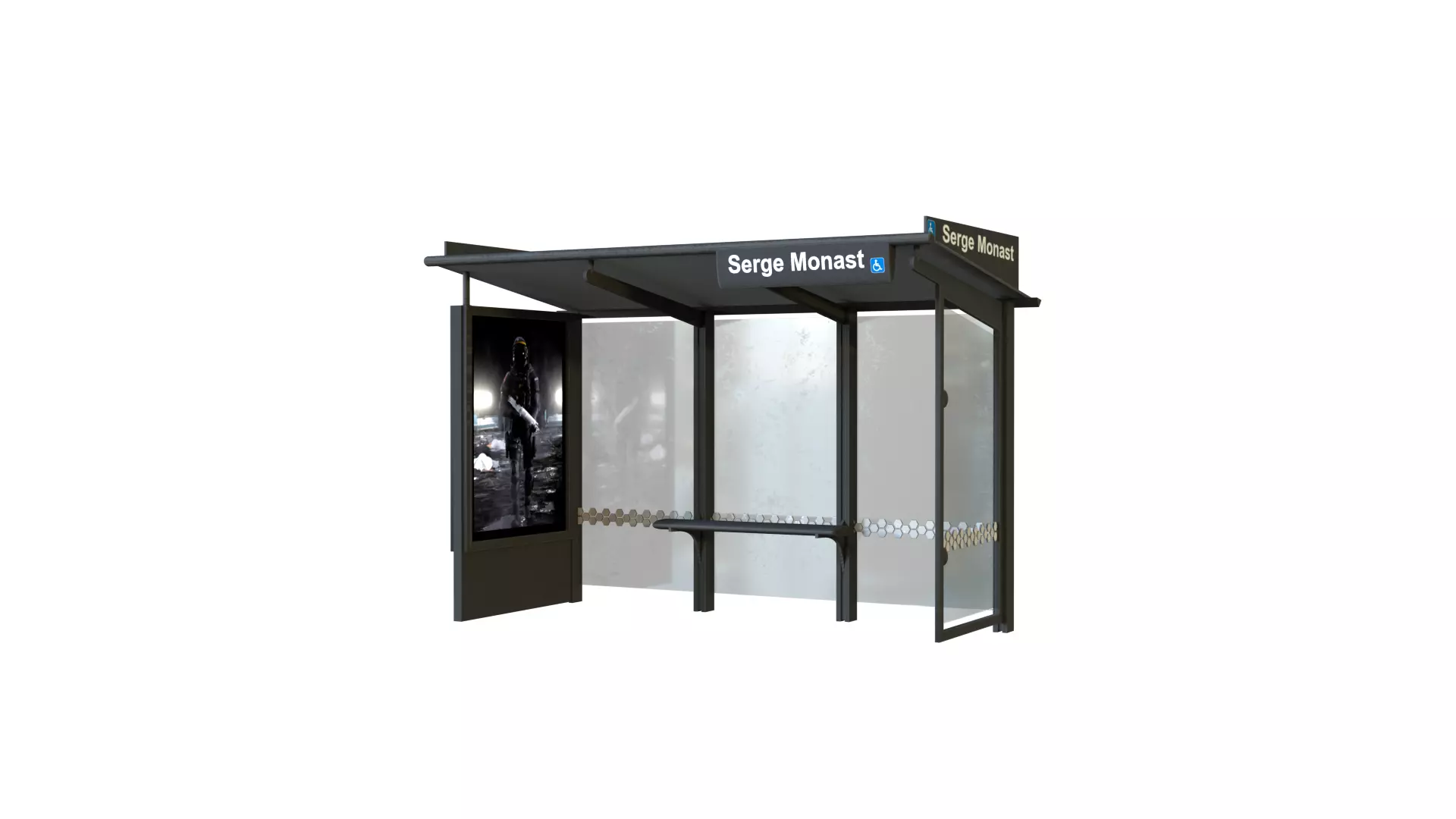 Abris Bus 3D model_0