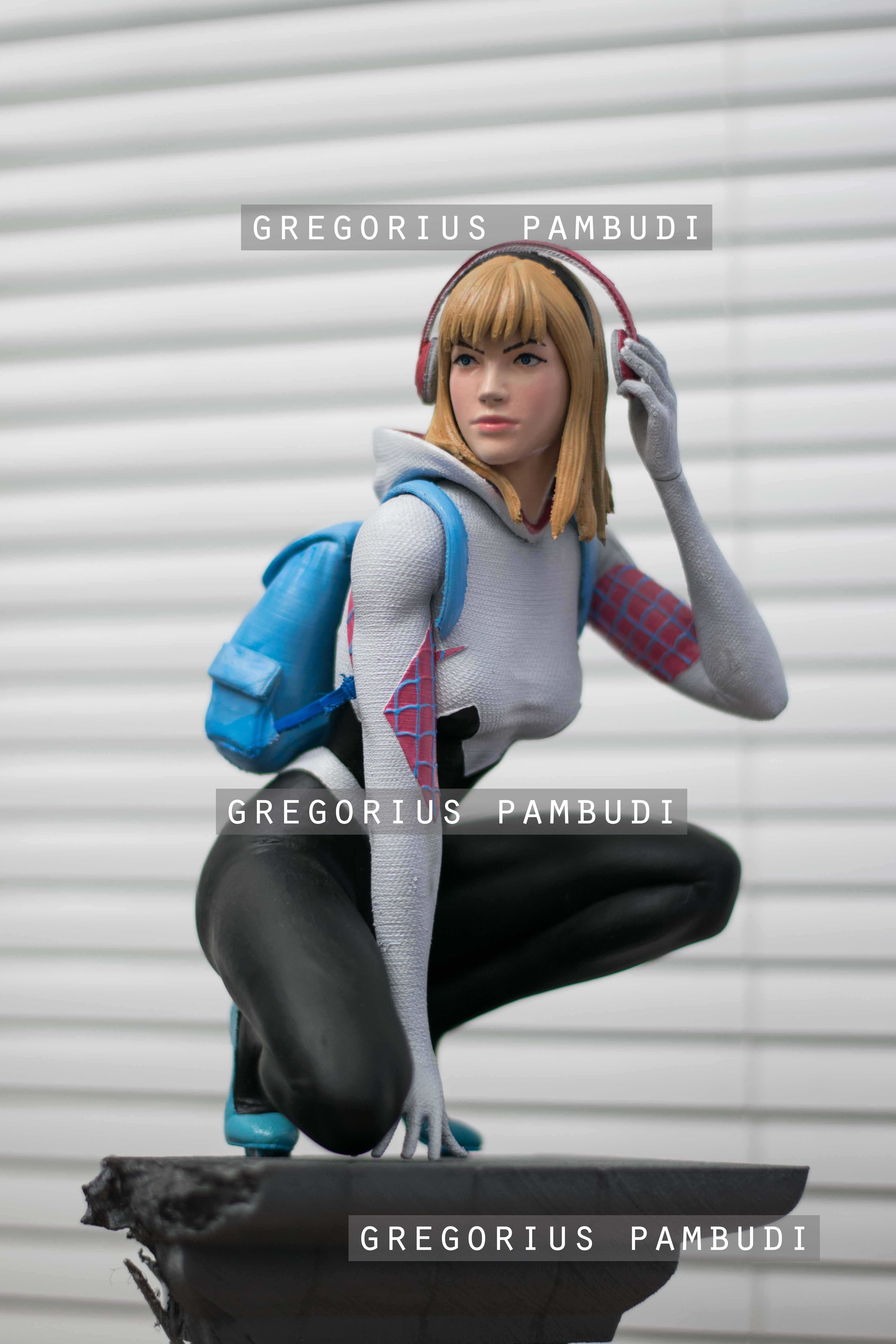Spider-Gwen Fan Art Statue 3d Printable 3D print model_11