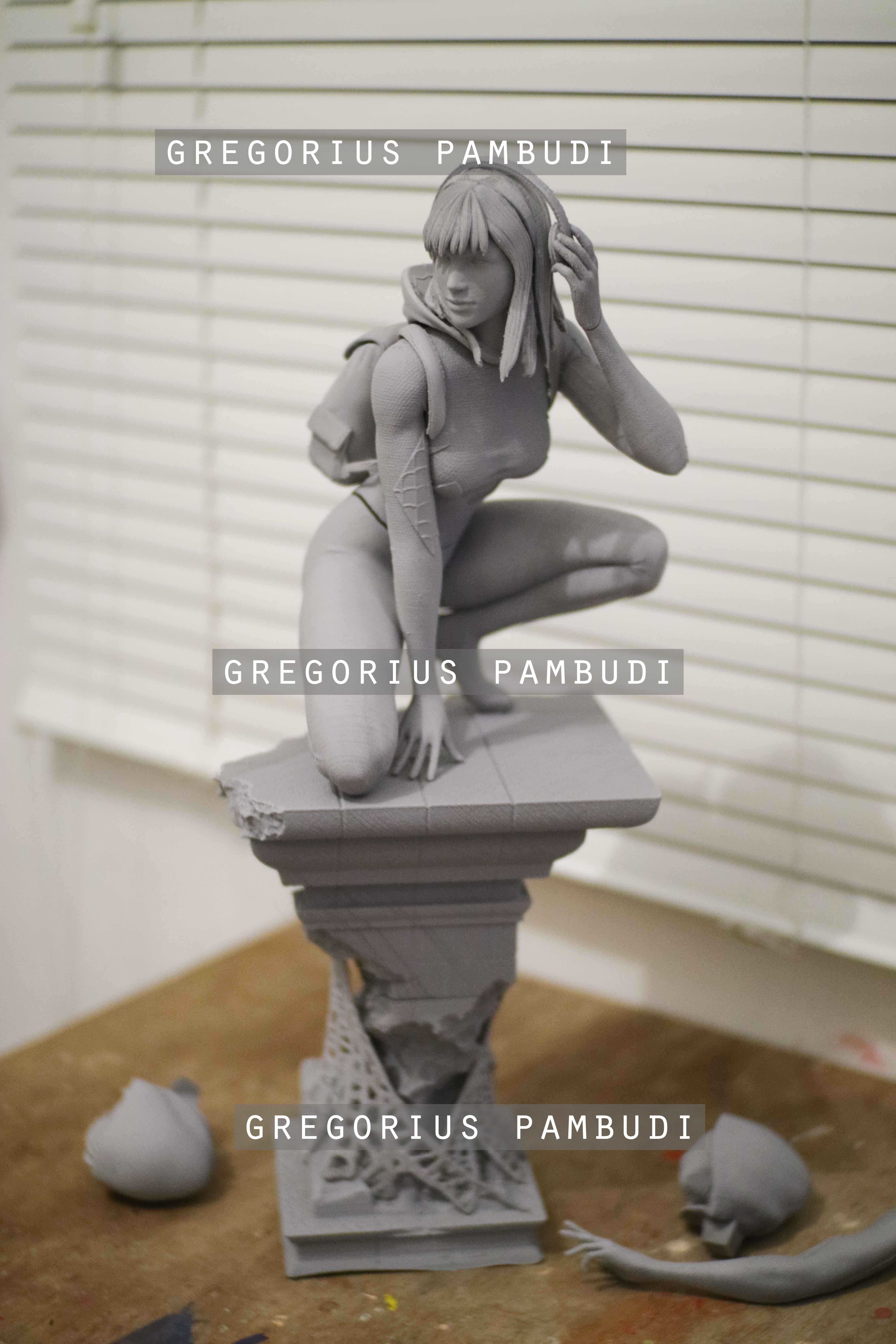 Spider-Gwen Fan Art Statue 3d Printable 3D print model_42