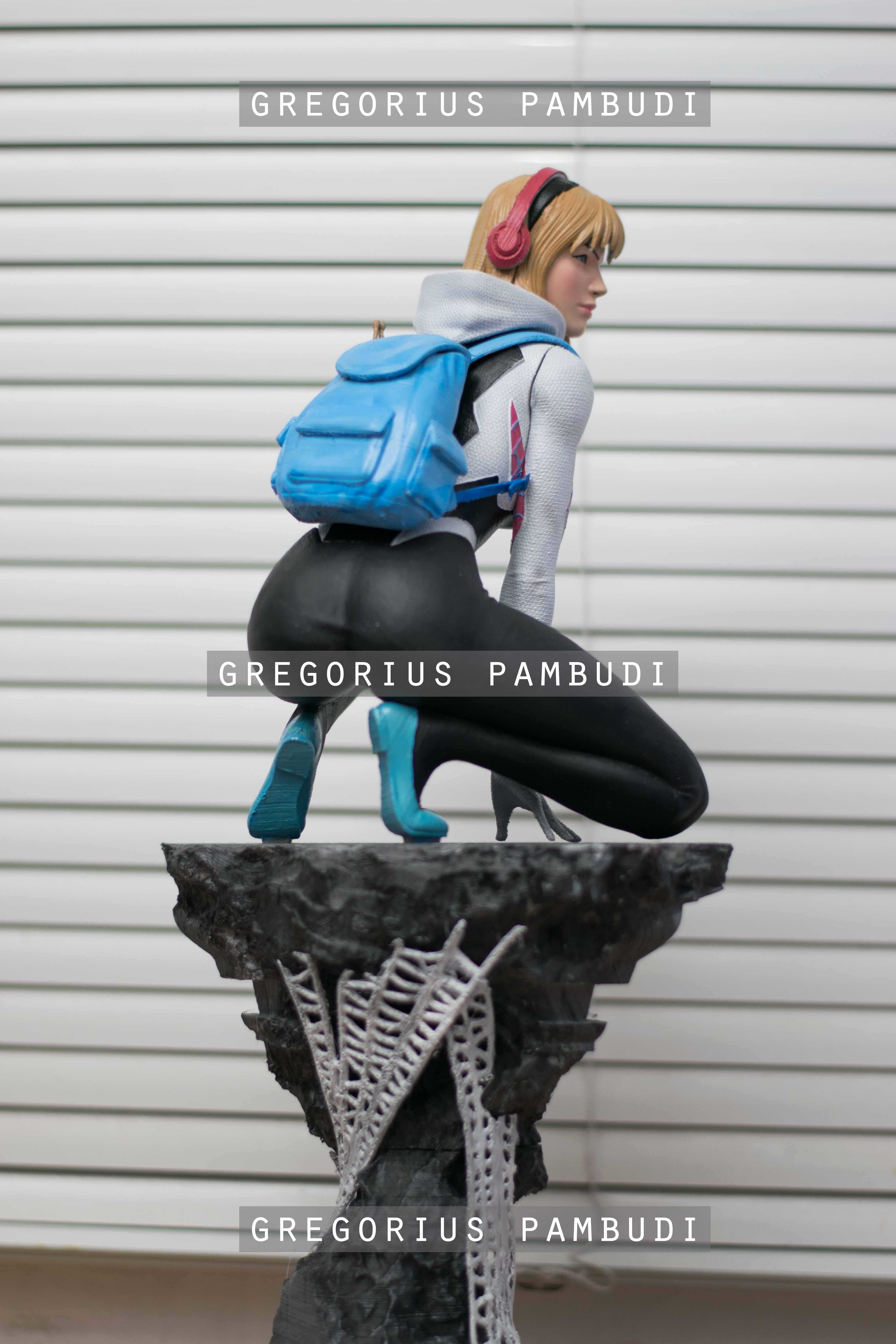 Spider-Gwen Fan Art Statue 3d Printable 3D print model_14