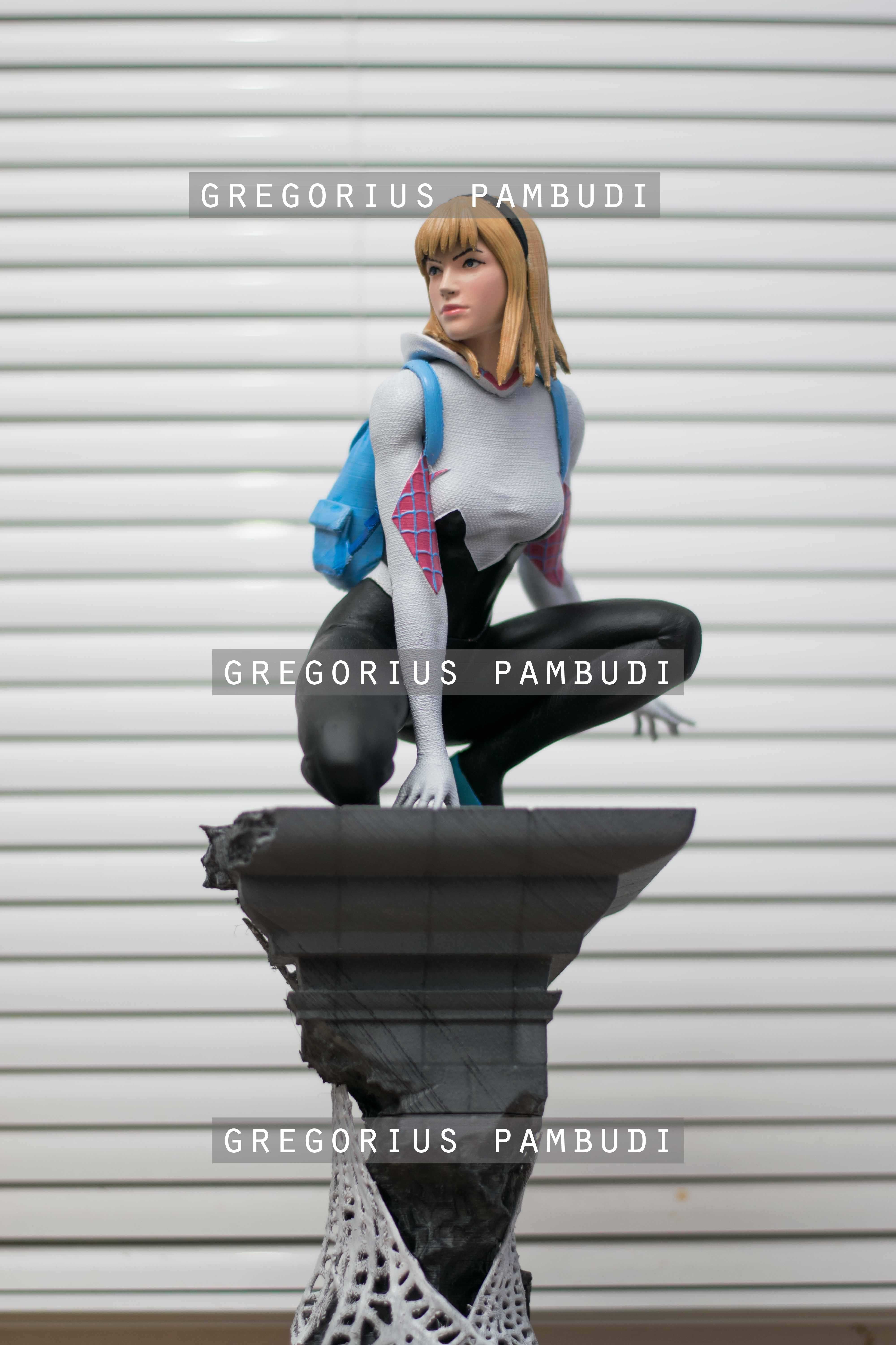Spider-Gwen Fan Art Statue 3d Printable 3D print model_21