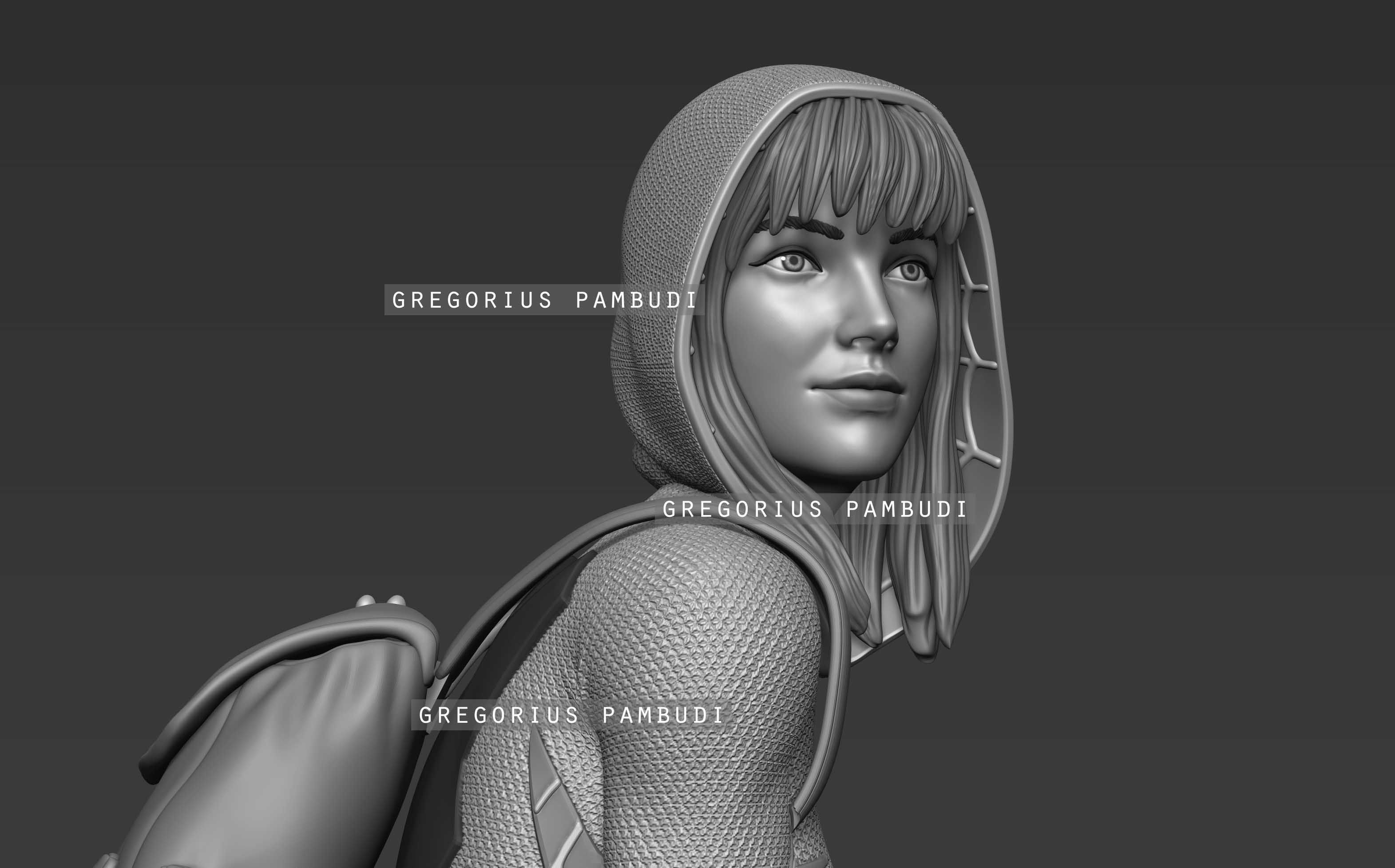Spider Gwen Fan Art Statue 3d Printable 3D Model 3D Printable CGTrader