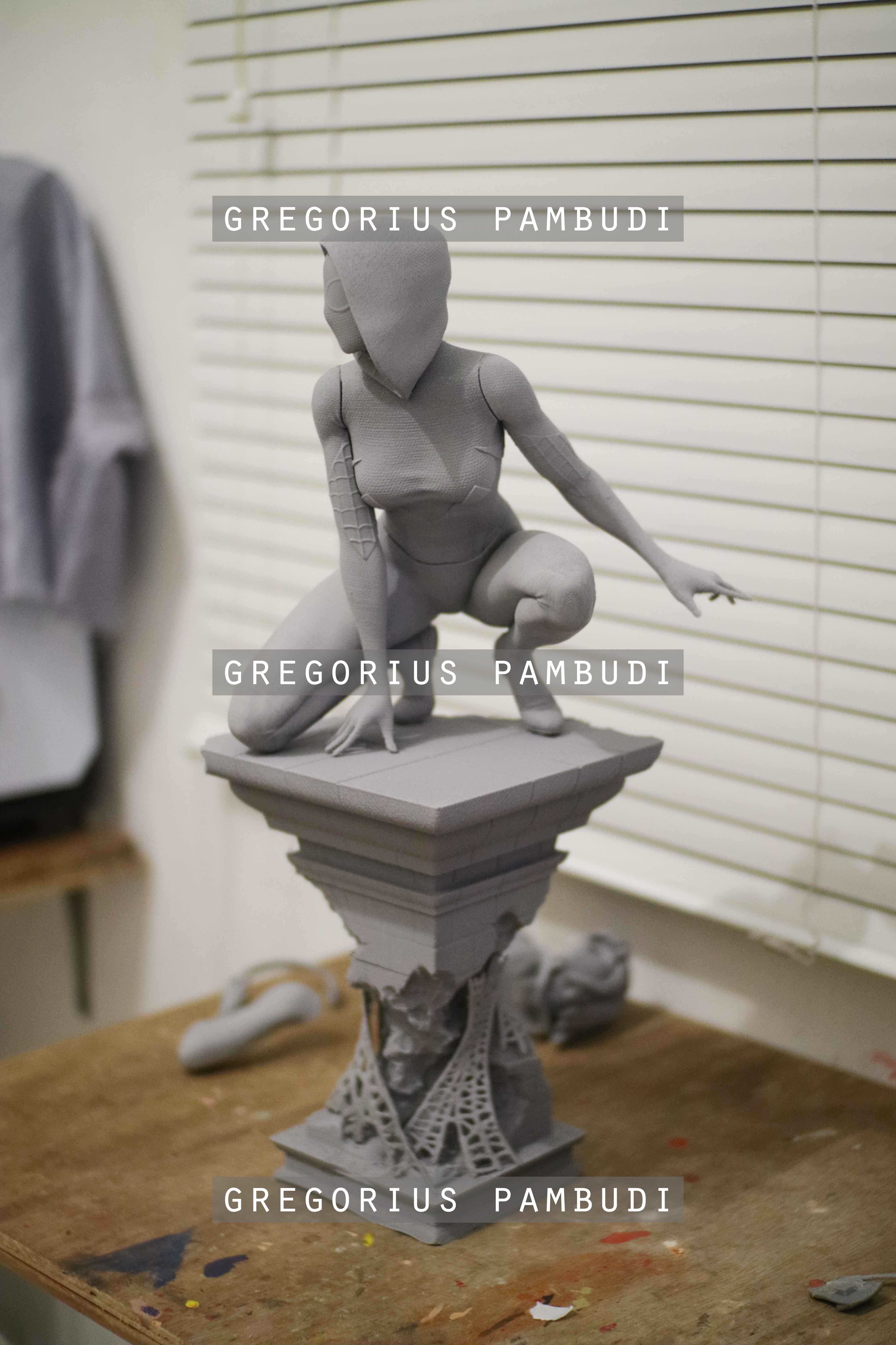 Spider-Gwen Fan Art Statue 3d Printable 3D print model_40