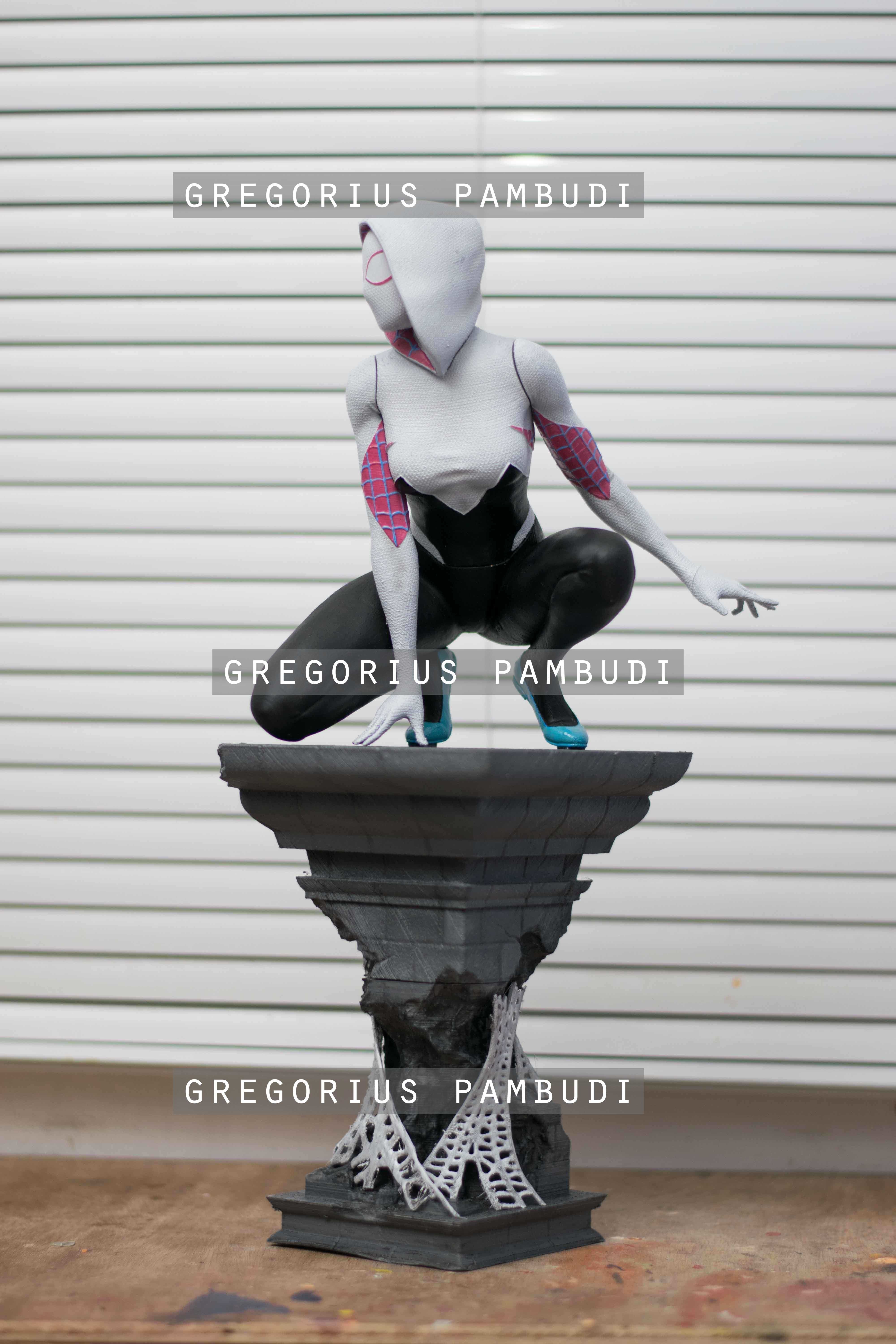 Spider-Gwen Fan Art Statue 3d Printable 3D print model_5