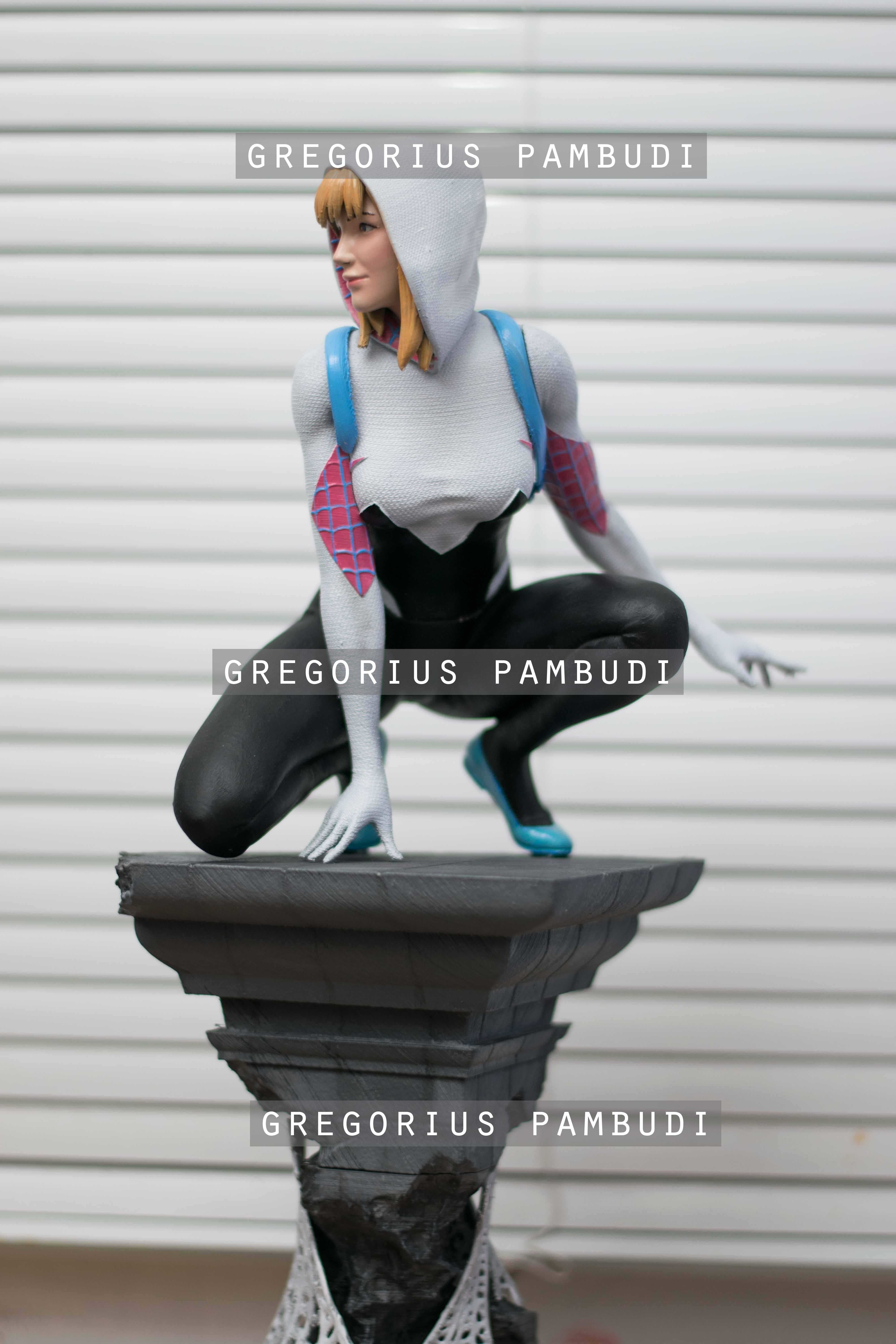 Spider-Gwen Fan Art Statue 3d Printable 3D print model_15