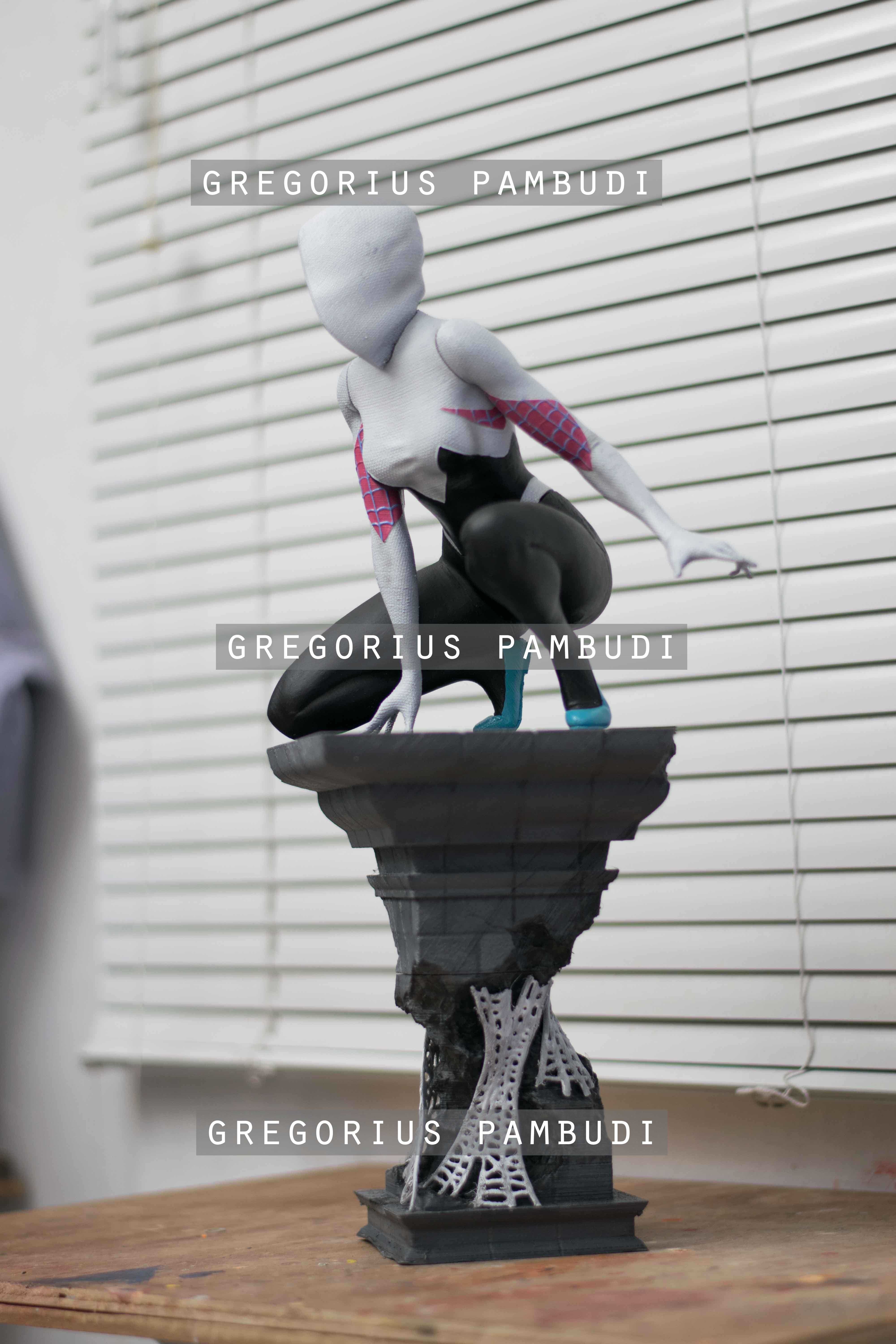 Spider-Gwen Fan Art Statue 3d Printable 3D print model_6