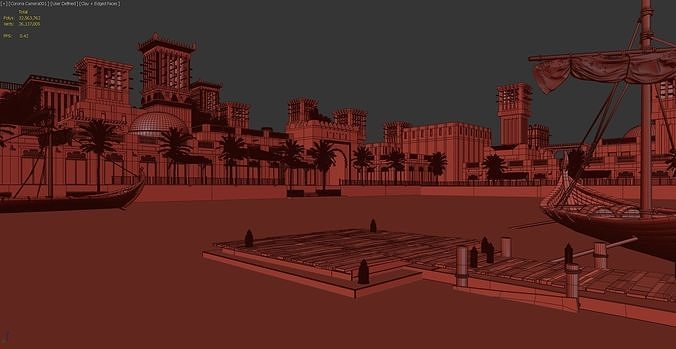 Alseef Dubai 3D model 7