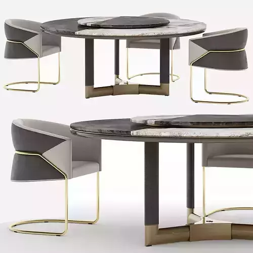 Visionnaire Morgan-Bonnie Starlight Dining Set