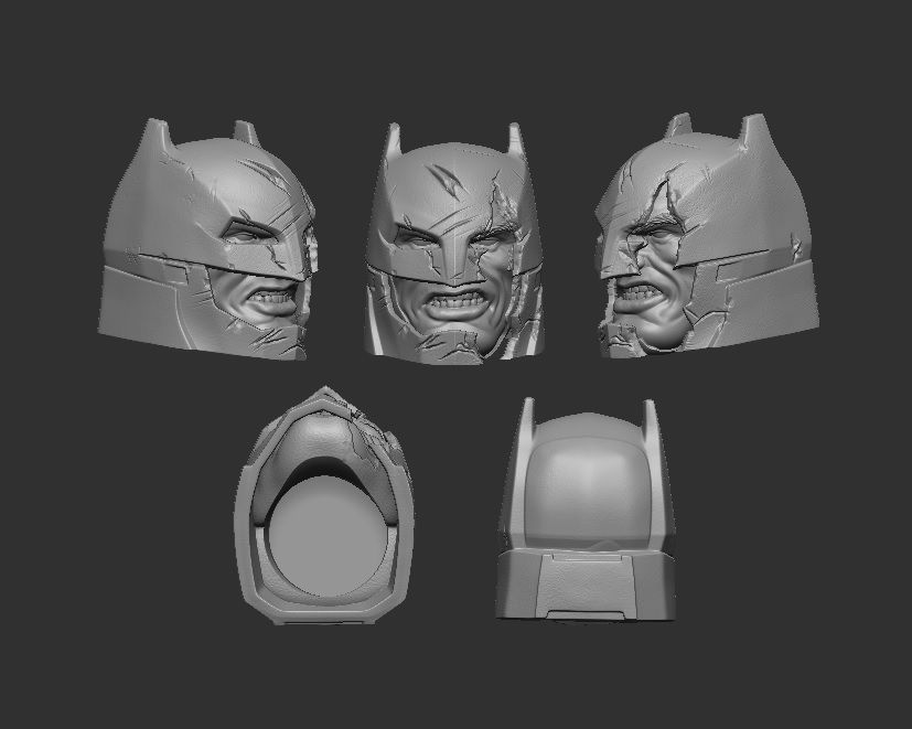 Old Armored Batman 3D print model_3