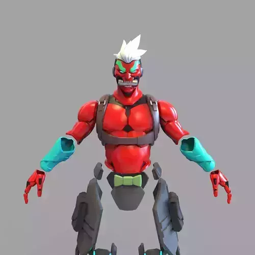 Genji Cyber Demon Overwatch 2 Wearable Armor with 4 Masks 3D print model
