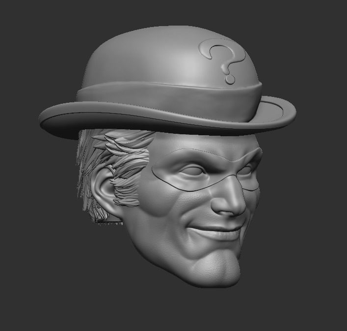 The Riddler - Headsculpt for Action Figure 3D print model_10