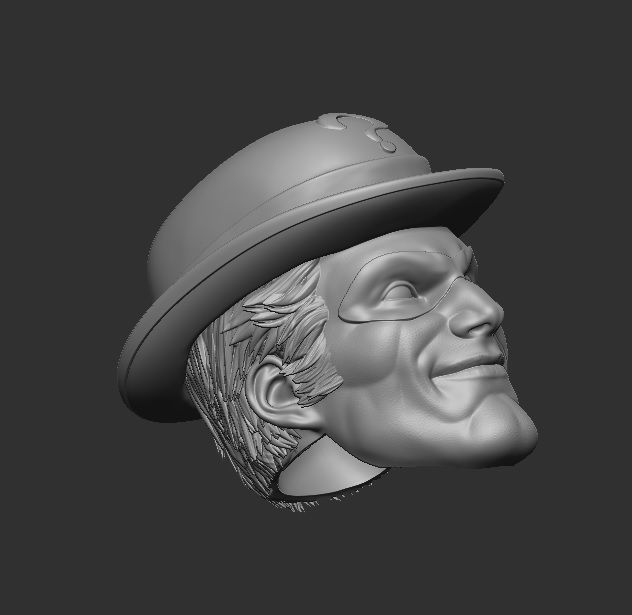 The Riddler - Headsculpt for Action Figure 3D print model_7