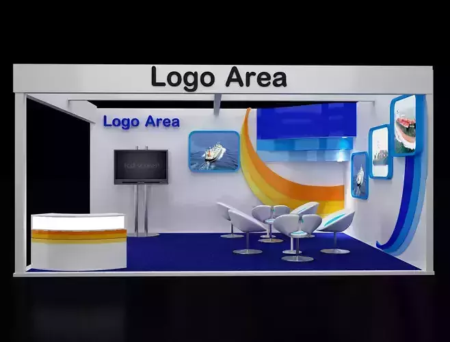  Booth Exhibition Stand a110a 3D model
