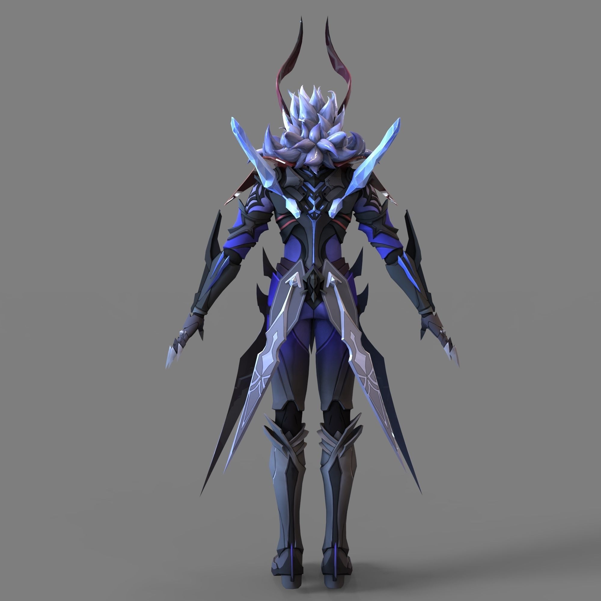 Tartaglia Genshin Impact Full Body Wearable Armor 3D print model_115