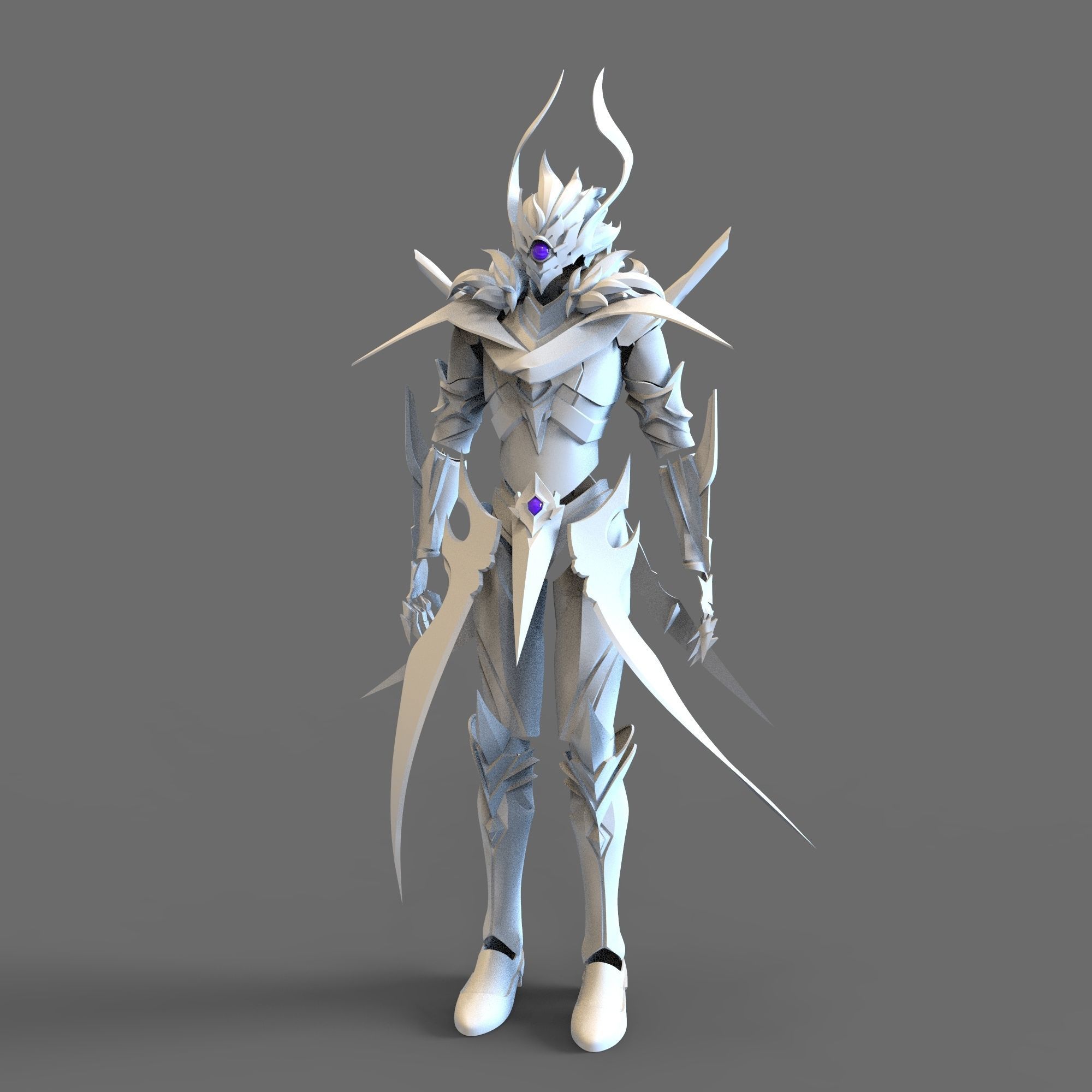 Tartaglia Genshin Impact Full Body Wearable Armor 3D print model_36